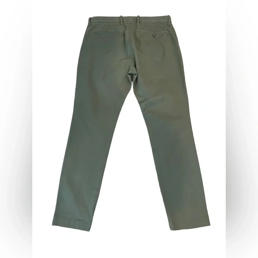J crew 250 skinny pants stretch chino Catskill green, 32X30, NWT, Small Spot